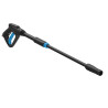 Pistolet wysokociśnieniowy do myjki wysokociśnieniowej GHD 2100-165 (kod artykułu: 85926), do myjki wysokociśnieniowej GHD 3200-225 (kod artykułu: 85927) i do myjki wysokociśnieniowej GHD 225 (kod artykułu: 85903).