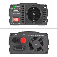 DEMA Przetwornica napięcia 12 V / 230 V 300/600 W USB