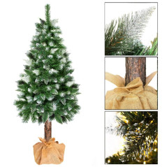 Choinka Sosna ze śniegiem na pniu 160 cm