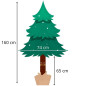Choinka Sosna ze śniegiem na pniu 160 cm