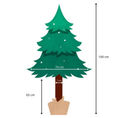Choinka Naturalna sosna na kołku 160 cm