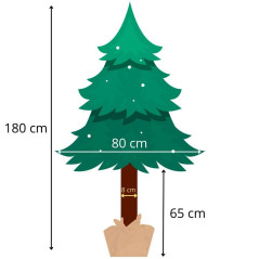 Choinka naturalna sosna na kołku 180 cm