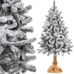 Choinka Świerk ze śniegiem na zawieszce 160 cm