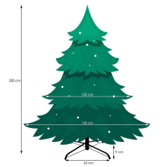 Choinka jodła zielona 220 cm