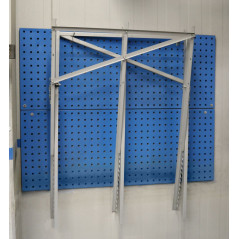 Set Benzínová reťazová píla KS 450-55 + Kovová koza na pílenie dreva + Prístrešok na palivové drevo