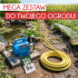 Zestaw Domowy dystrybutor wody HWA 1100.1 VF + Wąż ogrodowy 25 m + Akcesoria do podlewania